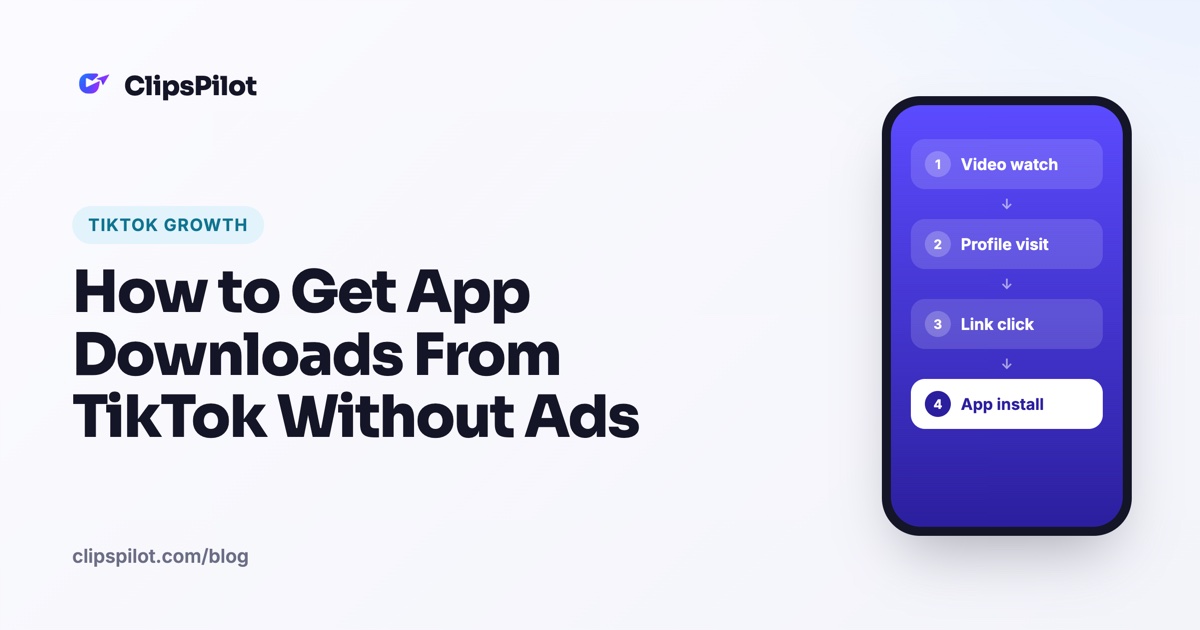 How to Get App Downloads From TikTok Without Ads
